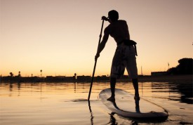 SUP at sunset