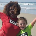 Having fun at camp