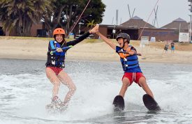 Wake and Ski at Camp