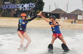 Wakeboarding and Skiing at camp