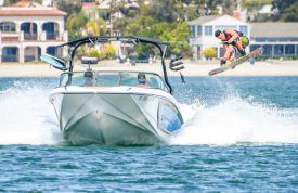 Wakeboarding on the Bay