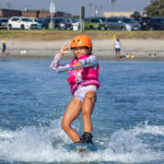 girl wakeboarding